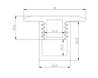 Solar panel mid clamp - adjustable - 6 pack